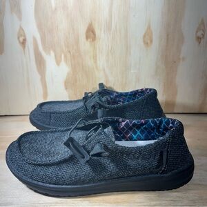 Hey Dude Wendy Sox Casual Black Shoes Women’s Size 7